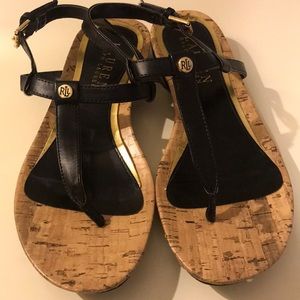 Black Ralph Lauren Sandals